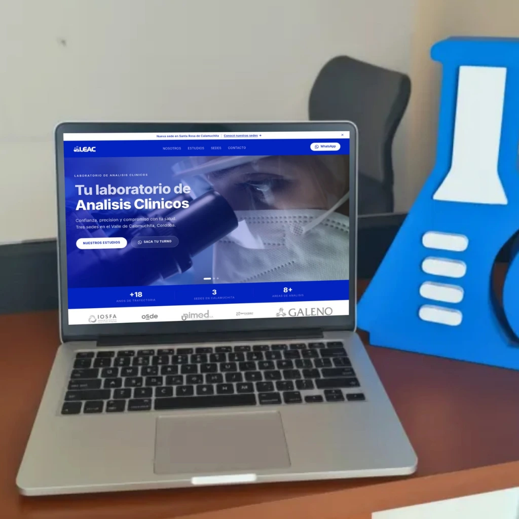 Laboratorios LEAC - Mejor presencia digital y turnos online