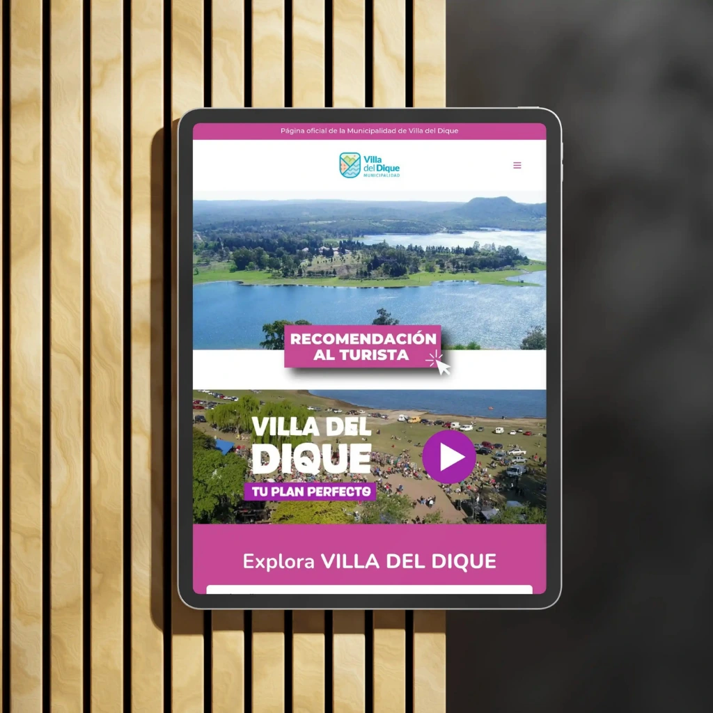 Municipalidad V. del Dique - Comunicacion con Vecinos y Turistas